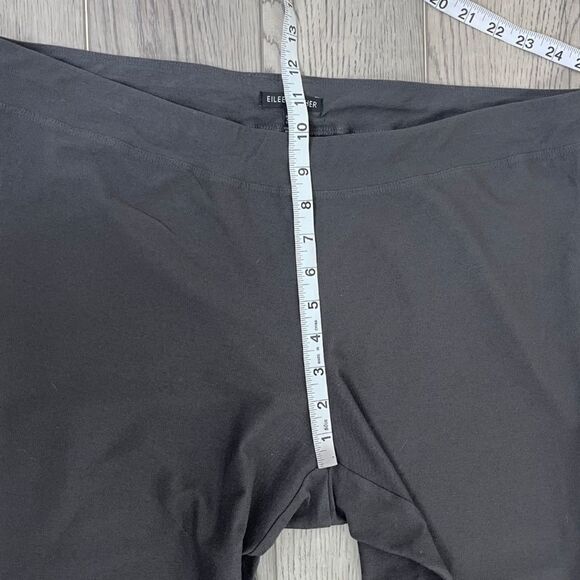Eileen Fisher Size L Pull On Stretch Crepe Ankle Trouser Minimalist Pants Office - Picture 8 of 13